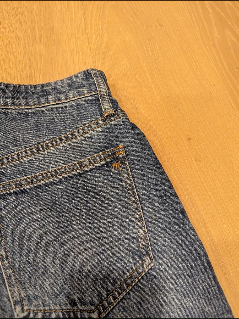 Classic High-Rise Distressed Denim Shorts - Blue Curvy Vintage Fit